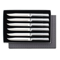 Rada Cutlery Utility Steak Knives Gift Set – Stainless Steel Blades With Aluminum Handles, Set of 6