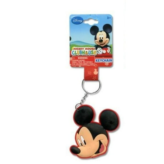 Disney Club House Mickey Mouse Side Face PVC Key Chian Key Holder