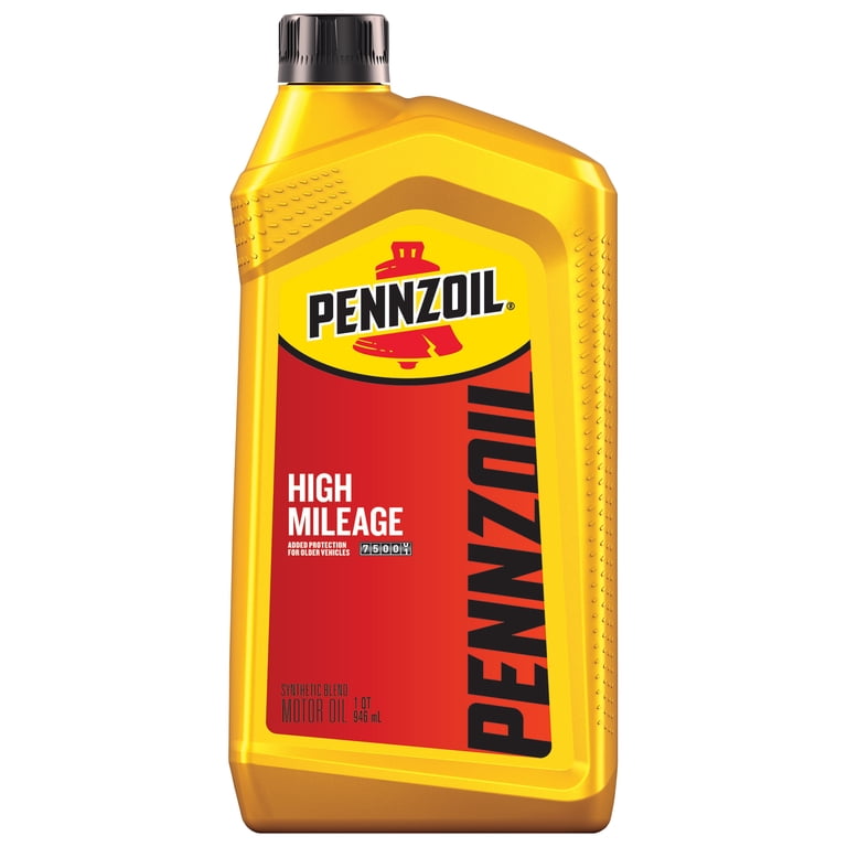 Pennzoil High Mileage 10W-40 Motor Oil, 1 Quart - Walmart.com