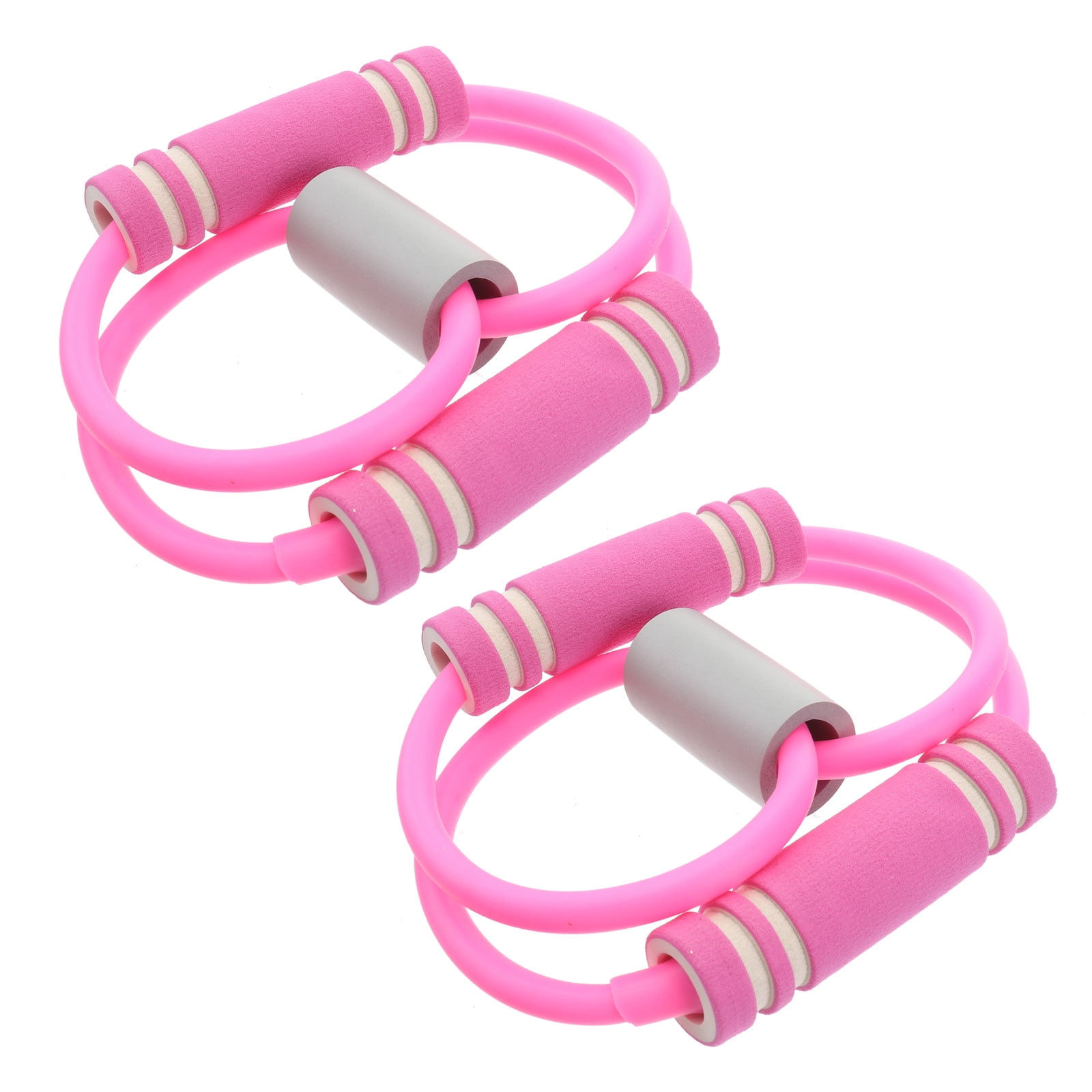 MasteelfCA 2Pcs Exercise Band Tube 8 Shape Resistance Bands Workout Body Building Fitness Tools Stretching Strap