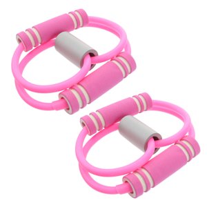 SHISUYAN Figure 8 Tensioner Stretch Band Exercise Bands Resistance Yoga Stretching Straps Yoga Band Elastic Rope Sports Equipment Pull Rope Tubing Fitness 2pcs