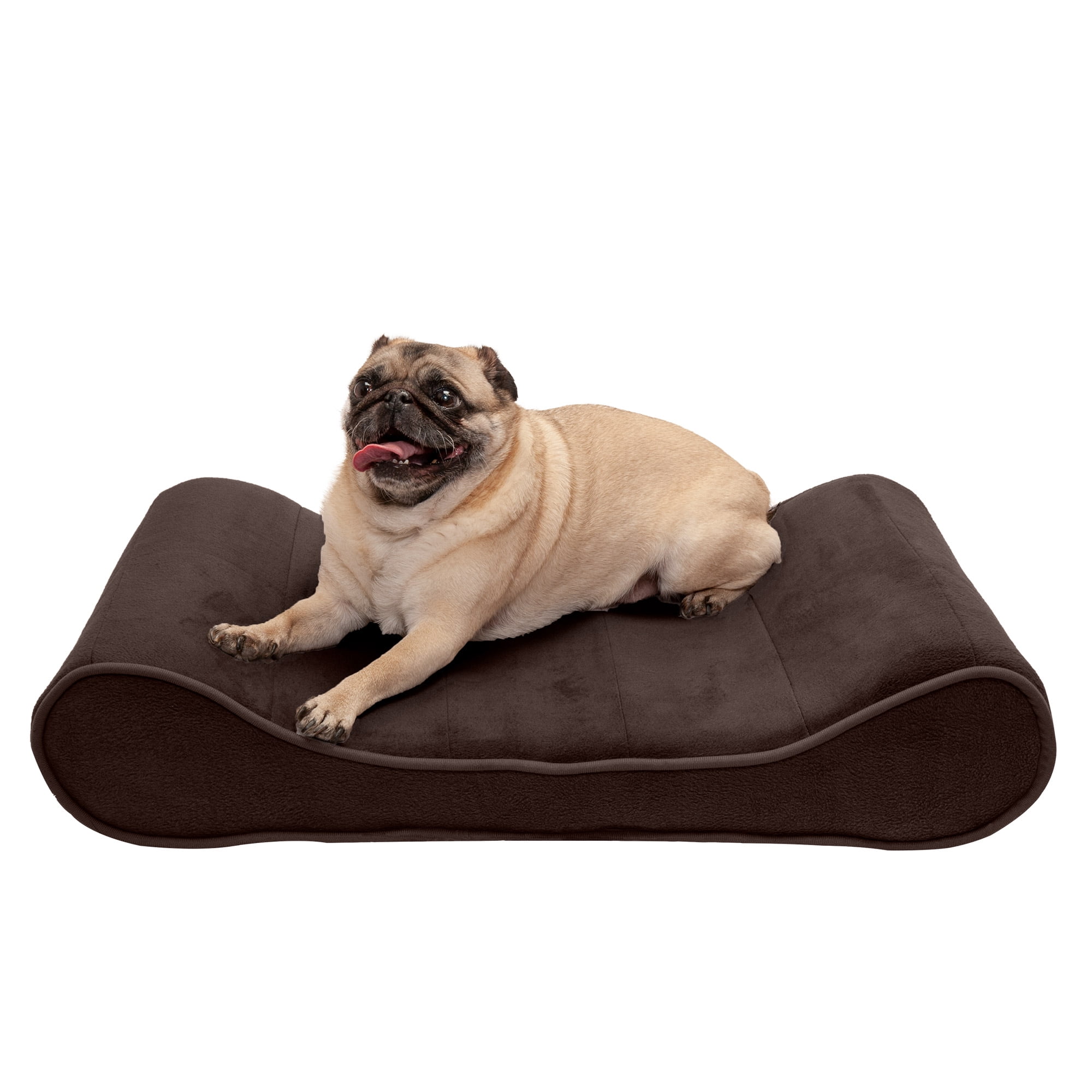 FurHaven Pet Dog Bed Memory Foam Microvelvet Luxe Lounger Pet Bed for
