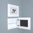thumbnail image 2 of 14x11 Landscape Contemporary White Picture Frame Medicine Cabinet by Fox Hollow Furnishings, 2 of 2