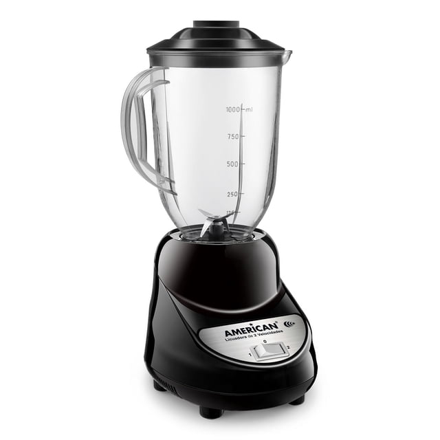 Licuadora American 7974 Vaso de Poliestireno 2 Vel 1 Litro Negra