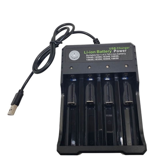 18650 BATTERY CHARGER - BATTERY CHARGER FOR 4X18650 LITH AND AA/AAA NIMH/CAD BATT USB I/P