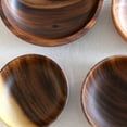 thumbnail image 7 of Zhaomeidaxi 2Pcs Round Wooden Salad Bowls, Serving Bowl for Fruits or Salads, Natural Organic Serving Dish Dinnerware, 7 of 7