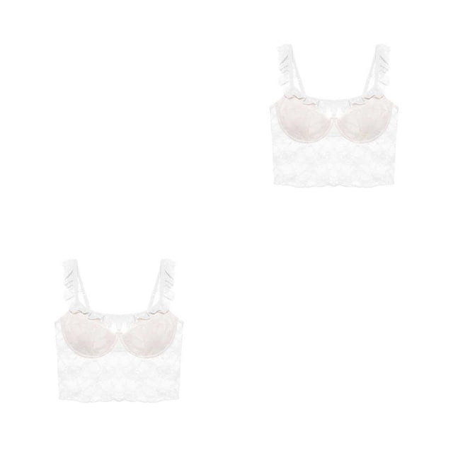 Minnieouse Sujetador Sexy, lencería de encaje, ropa de dormir para mujer, hermosa hebilla ajustable, tira de regalo dulce Flexible, ropa interior Type2 NO2