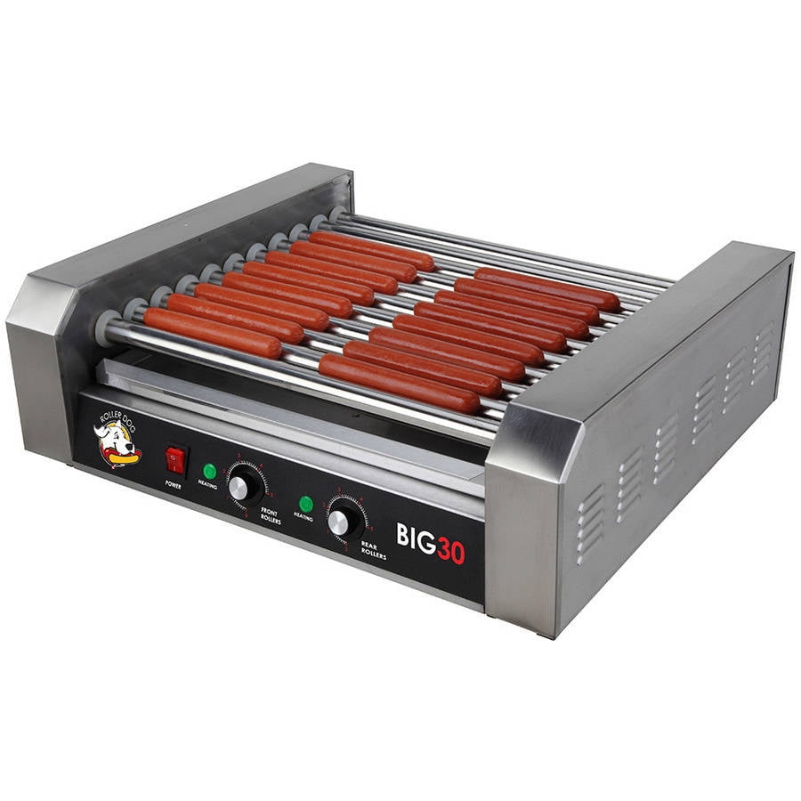 Uncategorized Hot Dog Cookers Specialty Kitchen Appliances hot dog cookers rollerdog big 30 stainless steel hotdog roller with drip tray