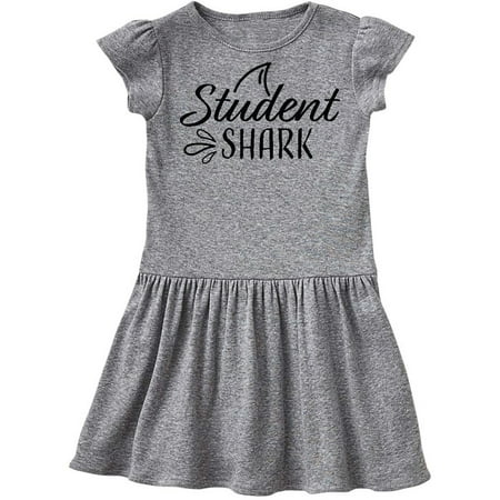 

Inktastic Student Shark with Fin Gift Toddler Girl Dress