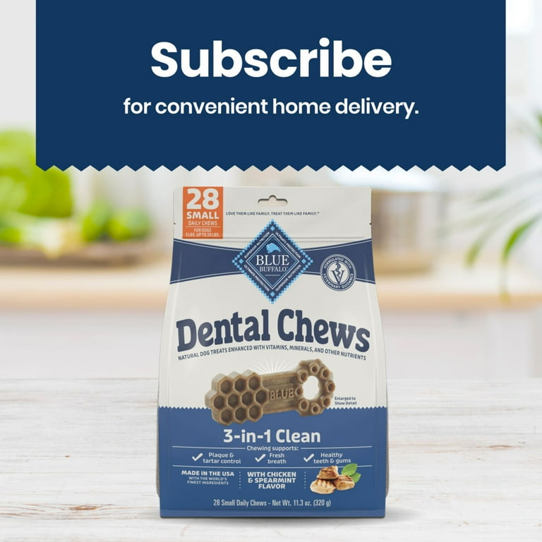 Blue Buffalo Dental Chews Small Natural Dog Treats, Chicken - Main Image