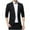 Black, variant on QENGING Men's Suit Jacket Solid Blazer Suit Casual Turndown Slim Fit Single Button Long Sleeve Coats for Casual Home Holiday