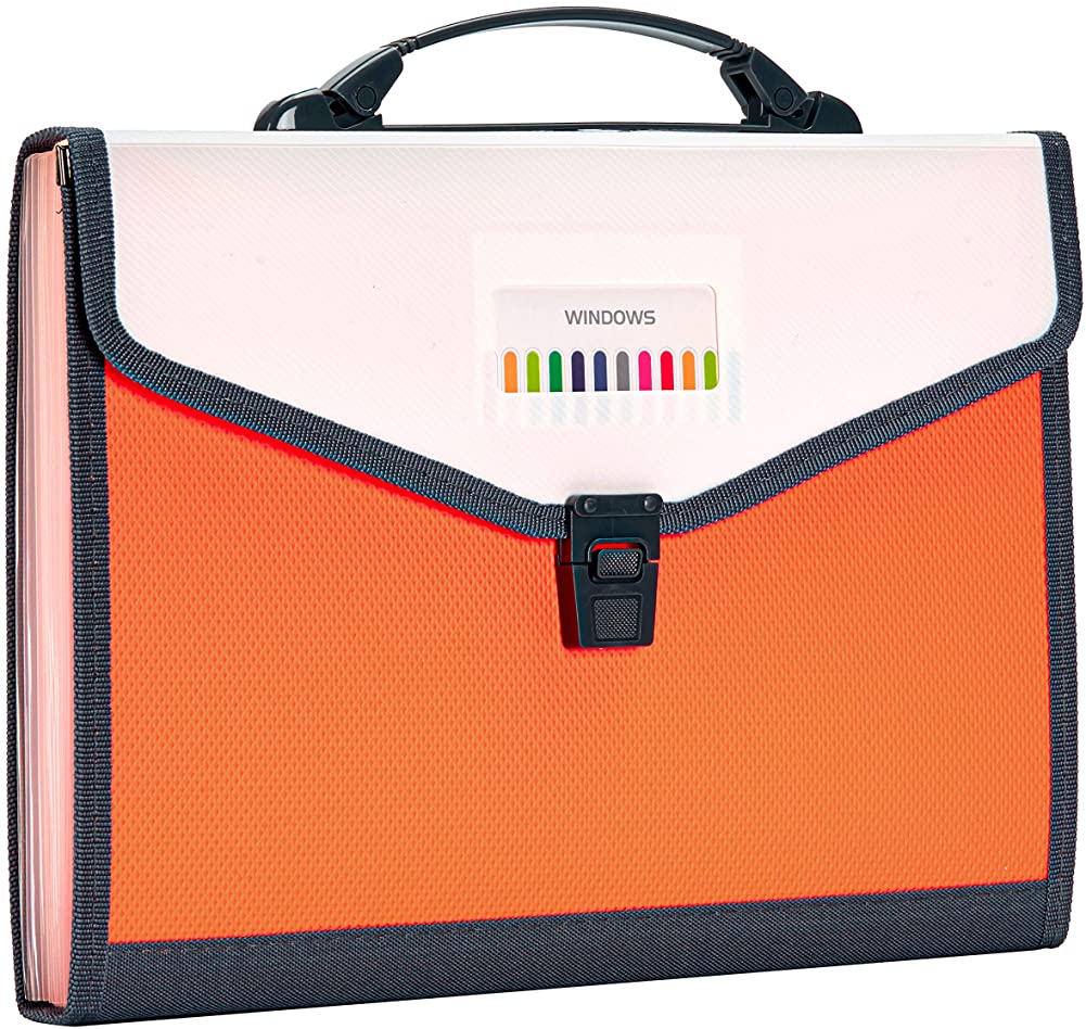 Selm 13 Pockets Expanding File Folder Accordion File with Handle