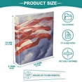 thumbnail image 5 of American Flag Sky 3 Ring Binders 1.5 inch Hardcover File Folders with Interior Pockets A4 Size Organizer for School Office Hospital, 5 of 8