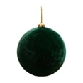 thumbnail image 2 of Large Velvet Christmas Ball Ornaments - Shatterproof Hanging Christmas Tree Decorations, for Xmas Holiday Party Wedding Home Decor (Green), 2 of 7