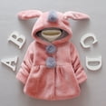 thumbnail image 2 of Odeerbi Clearance Baby Boys Girls Coats Winter Outerwear Jackets Children Kids Venonat Rabbit Ears Hooded Keep Warm Coat Jacket Clothes, 2 of 9