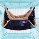 thumbnail image 4 of Chinchilla Ferret Hammock, 34x34cm Small Pet Hammock Rabbit Hammock Soft Double Hammock, 4 of 5