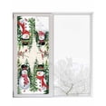 thumbnail image 6 of Beige Snowman Christmas Window Privacy Film Stained Glass Window Film Decorative Windows Cover Static Windows Cling for Glass Door Xmas Tree Snowflake Winter Birds Stickers for Bathroom 29.5"x78.7", 6 of 7