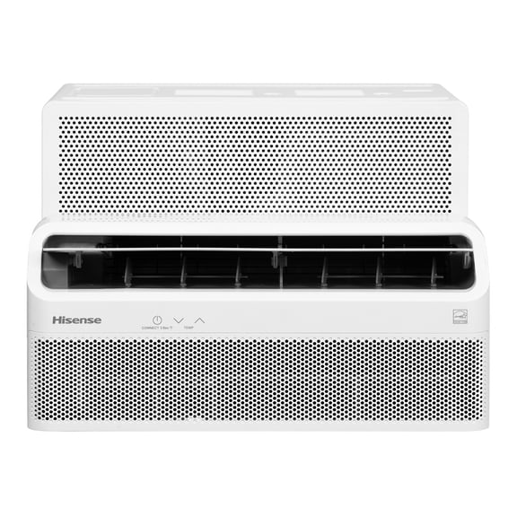 Hisense UltraSlim 8000 BTU 115V 350 Sq. Ft. Window Inverter Air Conditioner, White, AALW08TW26