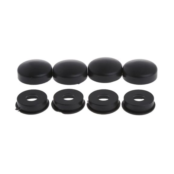 8Pcs Universal Car Truck License Plate Frame FIxed Screws Nut Caps Bolt Fastener for Locking Car