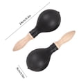 thumbnail image 2 of Riwcyla 1 Paire Maracas 25cm Marteau de Sable Percussion Instruments de Musique Coque Poignées en Bois Rythme Bois Maracas de Concert pour Performance en Direct Fête KTV, 2 of 6