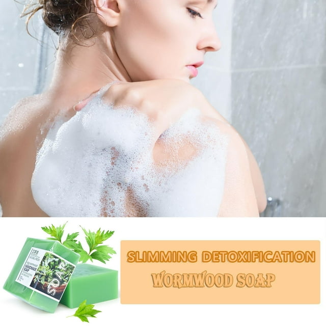Xihbxyly Liquidación de verano Jabón de Ajenjo Jabón de Ajenjo Jabón de Ajenjo Natural Para Todo Tipo de Piel 100g