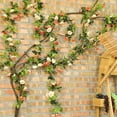 Home Savings 2 Pack Artificial Flower Garlands 15.8FT Fake Rose Vines
