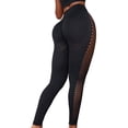 thumbnail image 3 of DYMADE Women Fitness High Waist Hip Lifting Exercise Pants Hollow Out Sporty Leggings, 3 of 4