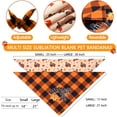thumbnail image 2 of Fall Thanksgiving Turkey Dog Bandanas Reversible Large 2 Pack, Autumn Harvest Adjustable Triangle Scarves for Small Medium Large Extra Large Dogs Pets, 2 of 6