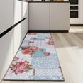 thumbnail image 4 of Pioneer Flower Floral Print Pattern Kitchen Rug Mat,Kitchen Runner Rugs Non Skid Washable,Decorative Kitchen Floor Mats for Kitchen,Sink,Laundry,17"X47", 4 of 5