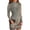 Army Green, variant on Women's High-Neck Casual Long Sleeve Floral Printed Slim-Fit Dress for Spring and Autumn Outings,Army Green,L