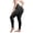 Black, variant on Plus Size Women's Seamless Shapewear - High Waist Tummy Control Butt Lifting Compression Pants
