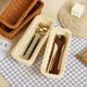 thumbnail image 4 of Nvzi Cesta para cubiertos de 25 x 10 x 6 cm, estilo ratán sintético, de PP. Contenedor para cubiertos: cesta de almacenamiento para encimera de cocina, soporte para cubiertos de picnic, 1 unidad., 4 of 5
