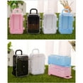 thumbnail image 6 of GQDIN Mini Suitcase Favor Box 12pcs Mini Luggage Travel Suitcase Candy Box Clear Plastic Rolling Trolley Case Jewelry Storage Holder for Wedding Birthday (2.75" x 2"), 6 of 9