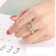 thumbnail image 7 of Unisex Ring Two Color Plated Zircon Inlaid Geometric Copper Base Platinum Plated Durable Jewelry Style Europe Fashion, 7 of 7