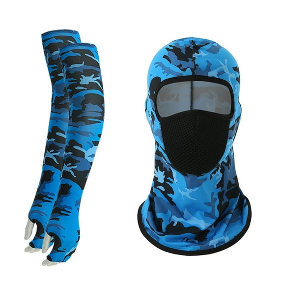 BQBQERT Sun Protections Neck Gaiters Long Neck Scarfs Breathable Full Face With Thumb Sleeve Cycling Meshs Face