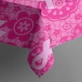 thumbnail image 5 of Pink Ribbon Pattern Square Tablecloth,Waterproof Square Table Cover,Wipeable Spillproof Washable Table Cover for Home Kitchen Party Decor 42"X42"(107x107cm), 5 of 6