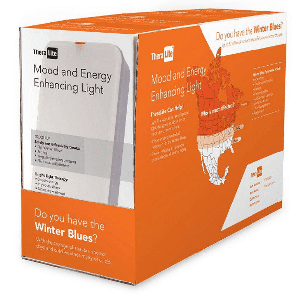 Theralite Light Therapy Lamp, 10,000 LUX, Bright Sun Lamp, Energy Booster,  Corded Electric, 0.2 A - Walmart Business Supplies