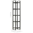 thumbnail image 4 of vidaXL 5-Tier Bookcase Black 40x30x180 cm Solid Mango Wood, 4 of 5