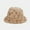09_Khaki, variant on Lroveb Fuzzy Bucket Hats for Women Fall Winter Colorful Warm Fisherman Hat Lei Feng Hat