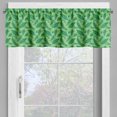 thumbnail image 2 of Ambesonne Tropical Valance Pack of 2, Forest Foliage Leafage, 54"X18", Sea Green, 2 of 5