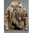 thumbnail image 4 of Nueva sudadera con capucha con estampado 3D de león gráfico para hombre, sudadera con capucha de manga larga, sudadera con capucha con bolsillo frontal y estampado de primavera, 4 of 5
