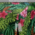 thumbnail image 4 of Exotic Dog Crate Cover, Hibiscus Plumeria Palm Leaves Monstera Tropic Amazonian Plants, Easy to Use Pet Kennel Cover for Medium Large Dogs, 35" x 23" x 27", Multicolor, by Ambesonne, 4 of 6