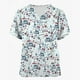 thumbnail image 4 of Uniforme de enfermera con estampado de alce de dibujos animados para mujer, monos de bolsillo de manga corta, uniformes médicos, ropa de enfermería, navidad, 4 of 5