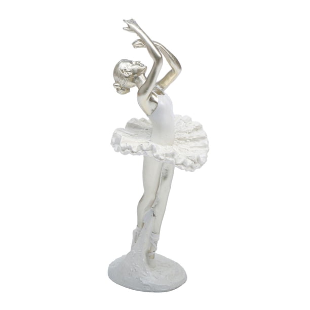 Figura de bailarina decorativa, estatua de niña de ballet, figura de niña bailando para mesa Estilo B