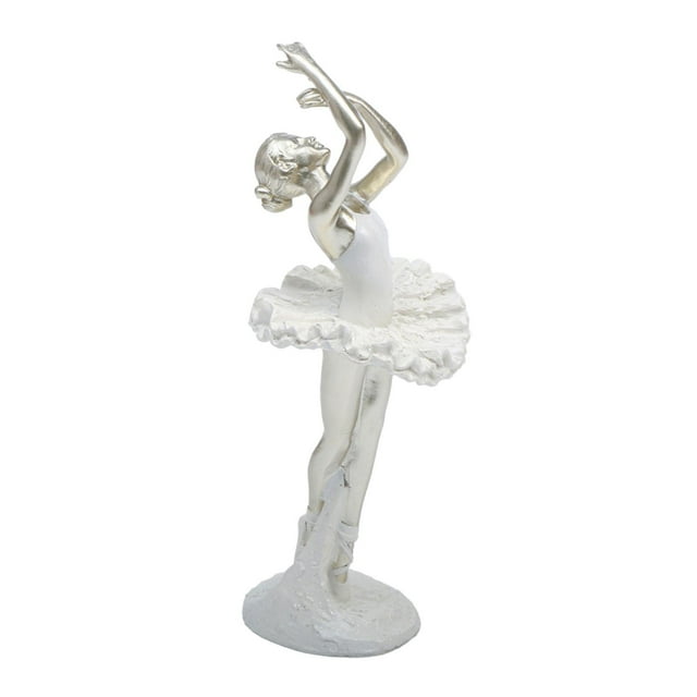 Figura de bailarina decorativa, estatua de niña de ballet, figura de niña bailando para mesa Estilo B