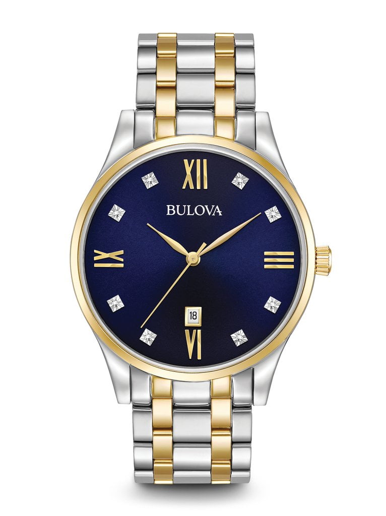 Bulova Diamond Black Dial Men's Watch 98D130 Walmart Canada