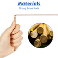 thumbnail image 2 of Dowsing Rods, 2Pcs Dowsing Rods Copper Spiritual, Copper Dowsing Rods Divining Rods for Finding Water, Detect Gold,1*set divining rods, 2 of 7