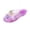 Pink, variant on Women's Floral Jelly Mules, Slip-On Closed Toe Boho Sandals for Women, Summer Slides Princess Dress Vacation Beach Shoes Clear