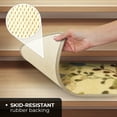 thumbnail image 4 of Set of 15 Skid-Resistant Carpet Stair Treads – Botanical Daydream – Golden Beige – 8 Inches X 26 Inches, 4 of 5