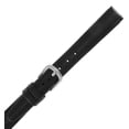 thumbnail image 2 of 12mm Black Genuine Oil Tan Leather Women's Long Watch Strap, 2 of 3
